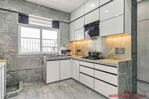 White Finish With Black Profile